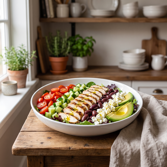 Mediterranean Cobb Salad