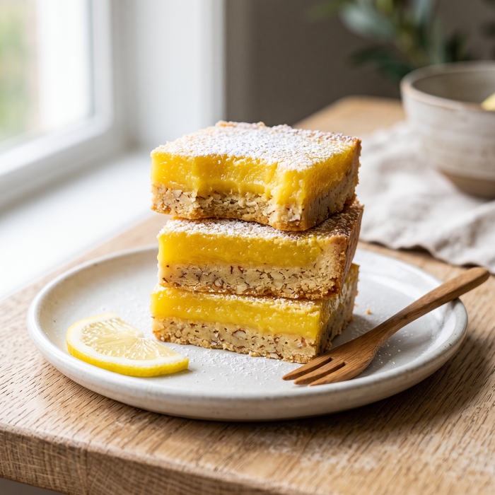 Lemon Bars with Almond Crust